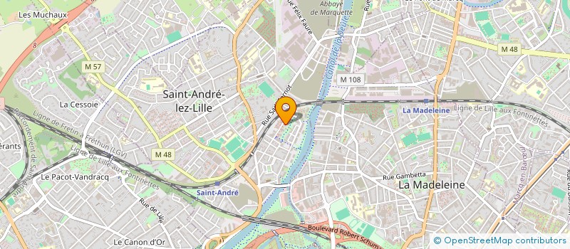 localisation de l'entreprise MONSIEUR FABRICE LEMAIRE  SAINT-ANDRE-LEZ-LILLE