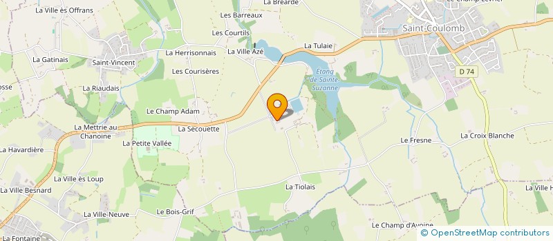 localisation de l'entreprise MONSIEUR FABRICE LEMEUR à SAINT-COULOMB