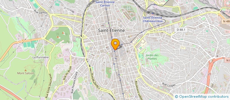 localisation de l'entreprise MONSIEUR FABRICE LEON à SAINT-ETIENNE