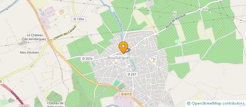 localisation de l'entreprise MONSIEUR FABRICE LEVACHER  BOUILLARGUES