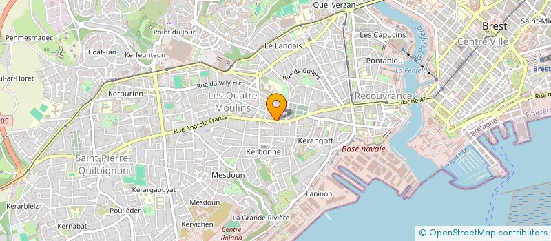 localisation de l'entreprise MONSIEUR FABRICE LIECHTY à BREST