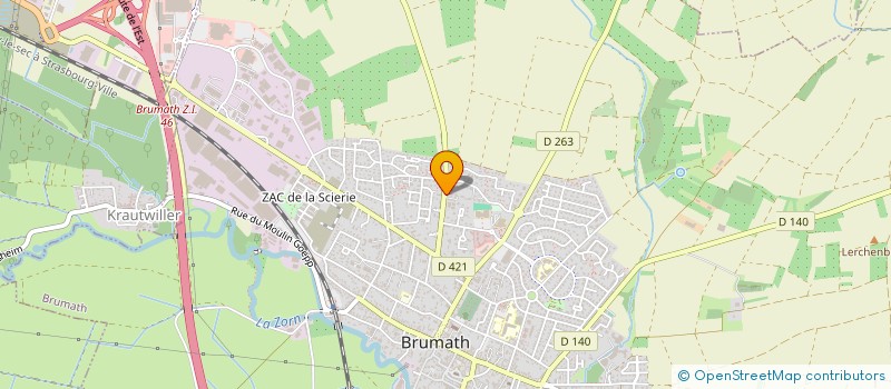 localisation de l'entreprise MONSIEUR FABRICE LIENHARDT  BRUMATH