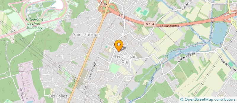 localisation de l'entreprise MONSIEUR FABRICE LINQUE  LEUVILLE-SUR-ORGE