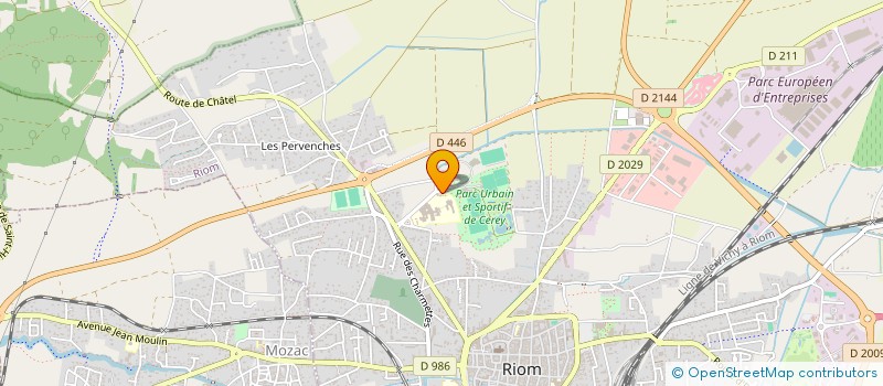 localisation de l'entreprise MONSIEUR FABRICE LIPOWIEZ  RIOM