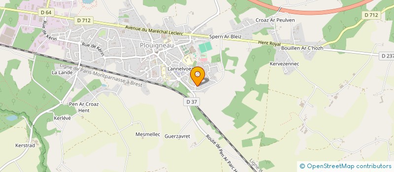 localisation de l'entreprise MONSIEUR FABRICE LIRZIN à PLOUIGNEAU