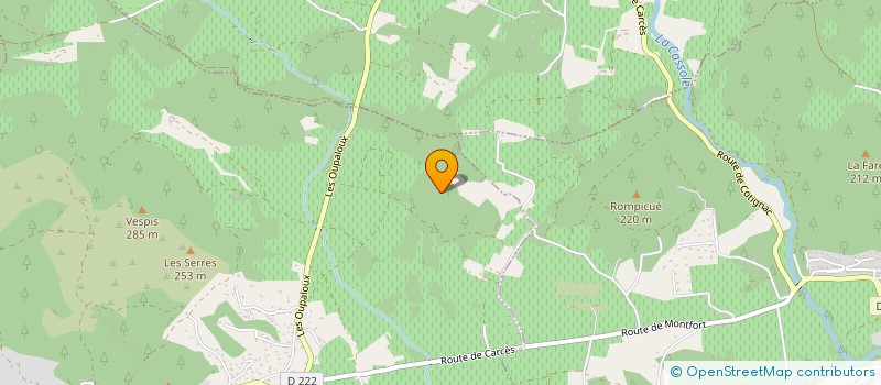 localisation de l'entreprise MONSIEUR FABRICE LOMBARD  MONTFORT-SUR-ARGENS