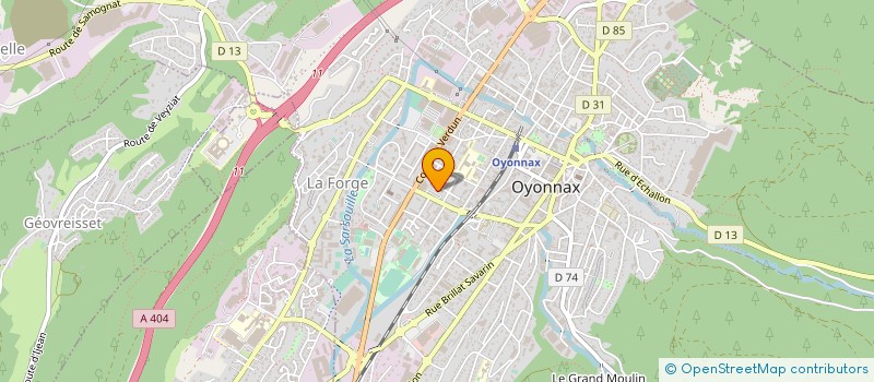 localisation de l'entreprise MONSIEUR FABRICE LOMBARD à OYONNAX