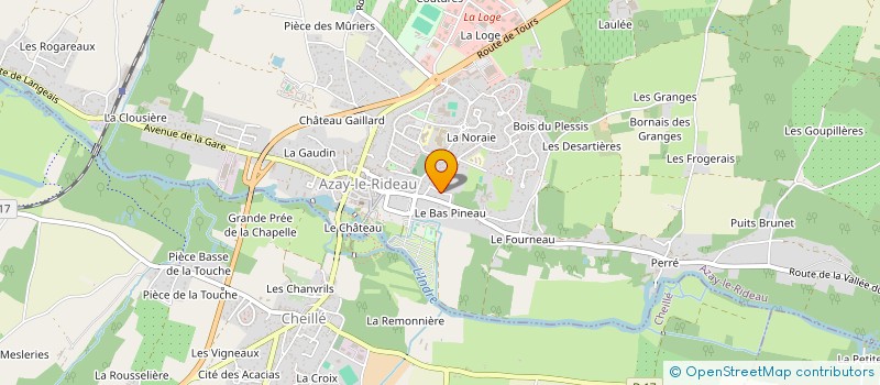 localisation de l'entreprise MONSIEUR FABRICE LOMBARDI  AZAY-LE-RIDEAU