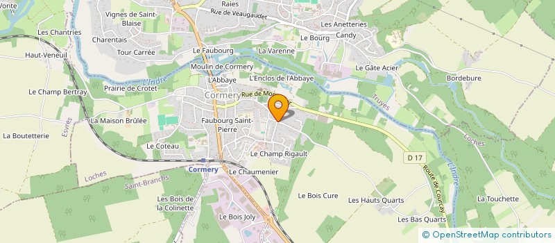 localisation de l'entreprise MONSIEUR FABRICE LONDAIS  CORMERY