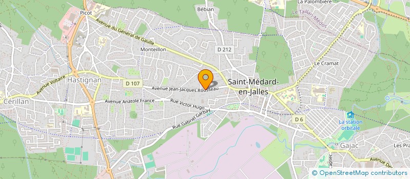 localisation de l'entreprise MONSIEUR FABRICE LONNE  SAINT-MEDARD-EN-JALLES