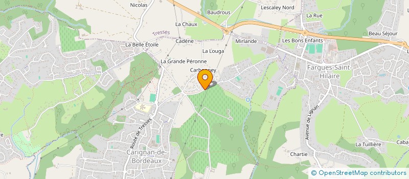 localisation de l'entreprise MONSIEUR FABRICE LOPEZ PENA  CARIGNAN-DE-BORDEAUX