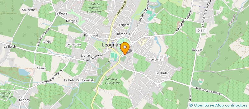 localisation de l'entreprise MONSIEUR FABRICE LORENTE  LEOGNAN