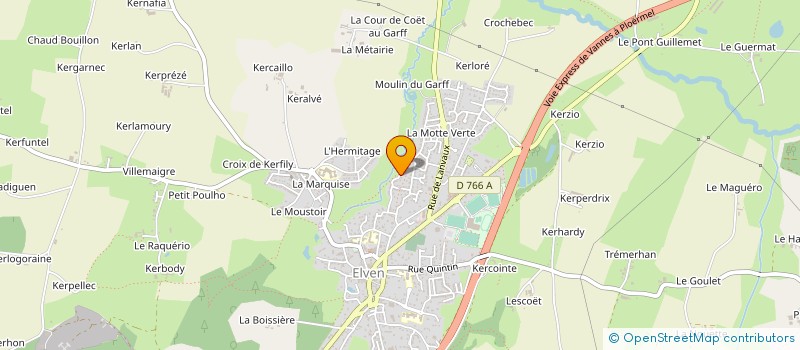 localisation de l'entreprise MONSIEUR FABRICE LORU  ELVEN