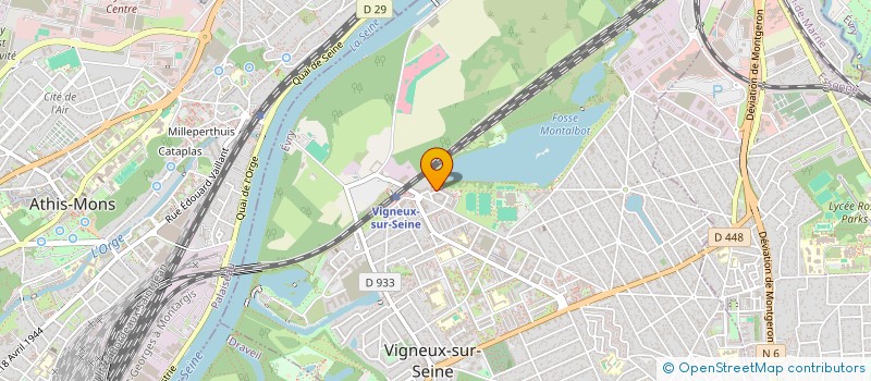 localisation de l'entreprise MONSIEUR FABRICE LOU  VIGNEUX SUR SEINE