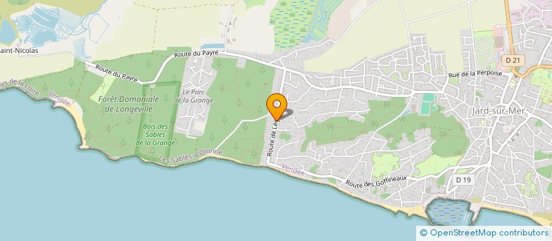 localisation de l'entreprise MONSIEUR FABRICE LOUINEAU  JARD-SUR-MER