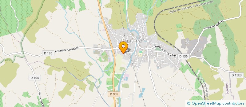 localisation de l'entreprise MONSIEUR FABRICE LUCAS  LAURENS