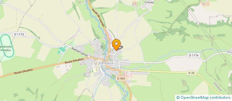 localisation de l'entreprise MONSIEUR FABRICE LUCOTTE  VITTEAUX