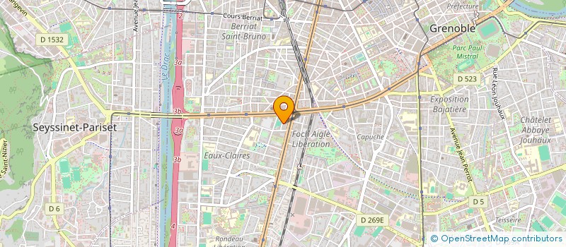 localisation de l'entreprise MONSIEUR FABRICE LUMBALA  GRENOBLE