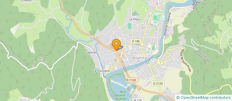 localisation de l'entreprise MONSIEUR FABRICE MADEI à ARGENTAT-SUR-DORDOGNE