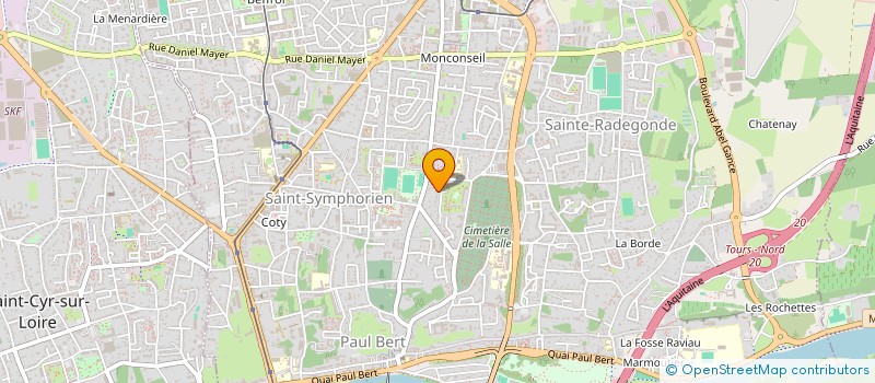 localisation de l'entreprise MONSIEUR FABRICE MAITRE  TOURS