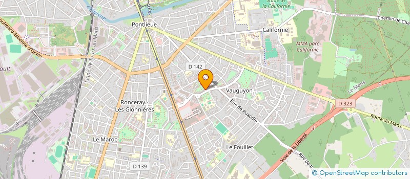 localisation de l'entreprise MONSIEUR FABRICE MALLET  LE MANS