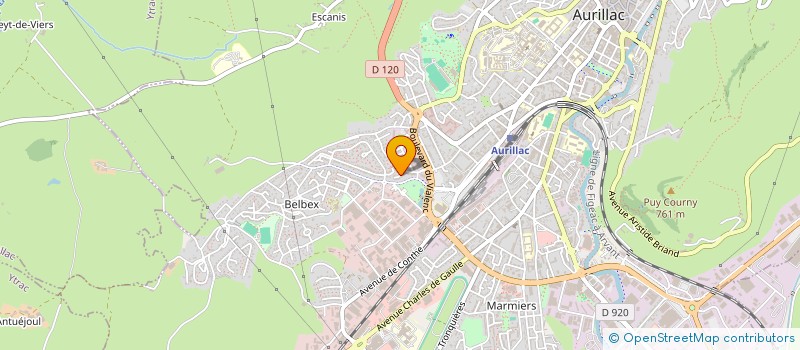 localisation de l'entreprise MONSIEUR FABRICE MALLET à AURILLAC
