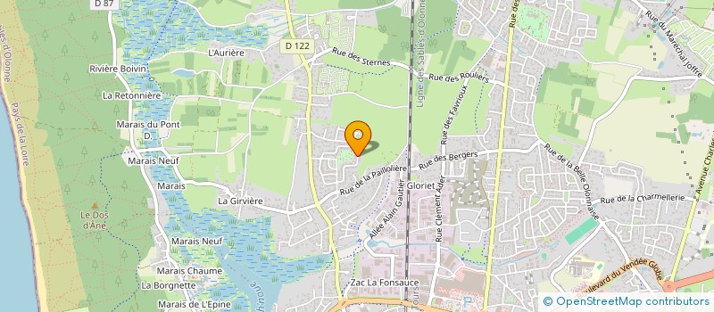 localisation de l'entreprise MONSIEUR FABRICE MANDIN à LES SABLES D'OLONNE