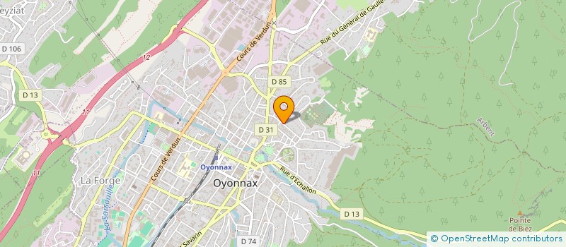 localisation de l'entreprise MONSIEUR FABRICE MARCAUD à OYONNAX