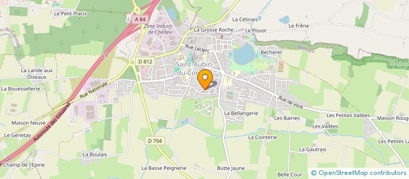localisation de l'entreprise MONSIEUR FABRICE MARCEL JACQU SANSON à SAINT-AUBIN-DU-CORMIER