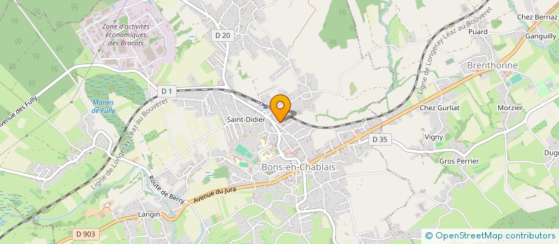 localisation de l'entreprise MONSIEUR FABRICE MARCIA  BONS-EN-CHABLAIS