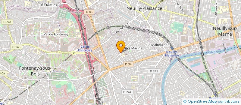 localisation de l'entreprise MONSIEUR FABRICE MARCO à LE PERREUX-SUR-MARNE