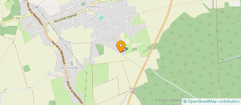 localisation de l'entreprise MONSIEUR FABRICE MARECHAL  SINCENY