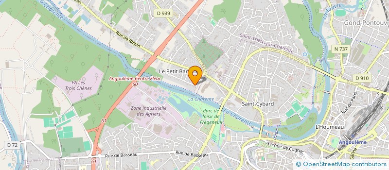 localisation de l'entreprise MONSIEUR FABRICE MARIAUD à SAINT-YRIEIX-SUR-CHARENTE