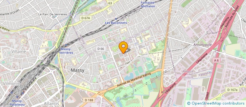 localisation de l'entreprise MONSIEUR FABRICE MARIE à MASSY