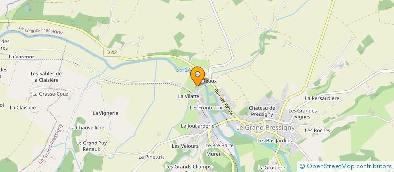 localisation de l'entreprise MONSIEUR FABRICE MARIN  LE PETIT-PRESSIGNY