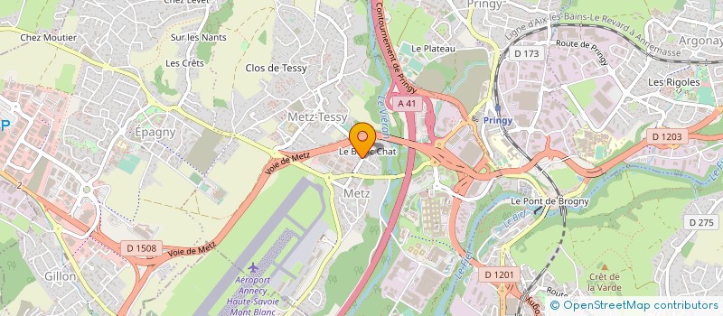 localisation de l'entreprise MONSIEUR FABRICE MARINI  EPAGNY METZ-TESSY