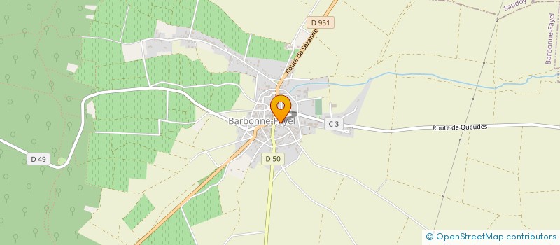 localisation de l'entreprise MONSIEUR FABRICE MARNIQUET  BARBONNE-FAYEL