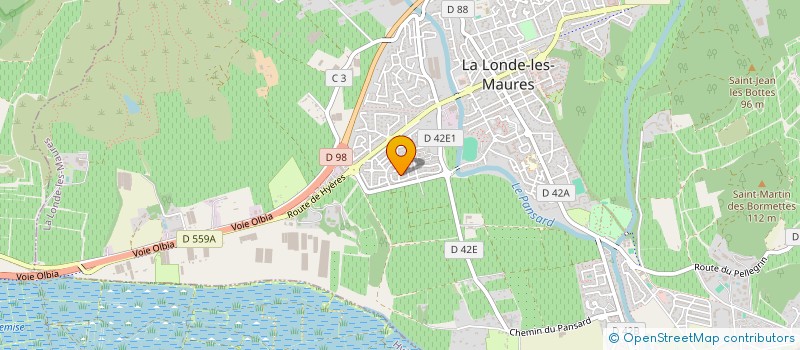 localisation de l'entreprise MONSIEUR FABRICE MAROT  LA LONDE-LES-MAURES