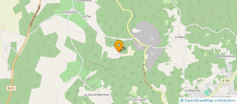 localisation de l'entreprise MONSIEUR FABRICE MARTIAL  SORGES-ET-LIGUEUX-EN-PERIGORD