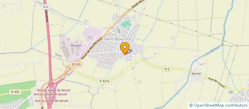 localisation de l'entreprise MONSIEUR FABRICE MARTIN à SAINT-BEAUZIRE