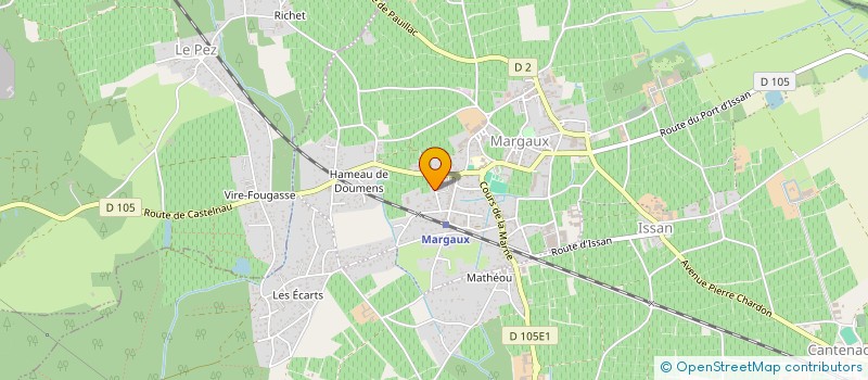 localisation de l'entreprise MONSIEUR FABRICE MARTINEZ  MARGAUX-CANTENAC