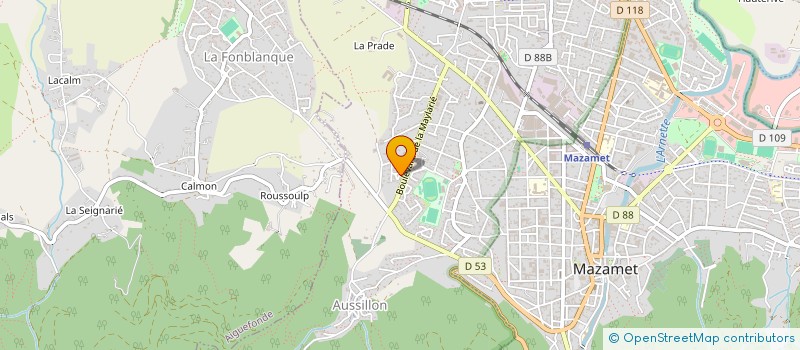 localisation de l'entreprise MONSIEUR FABRICE MASSIP  AUSSILLON