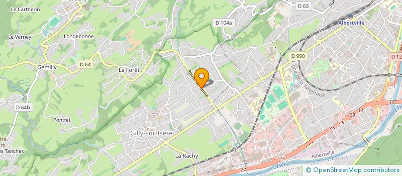 localisation de l'entreprise MONSIEUR FABRICE MASTAIN  GILLY-SUR-ISERE