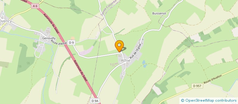 localisation de l'entreprise MONSIEUR FABRICE MATHIEU  ATHIE