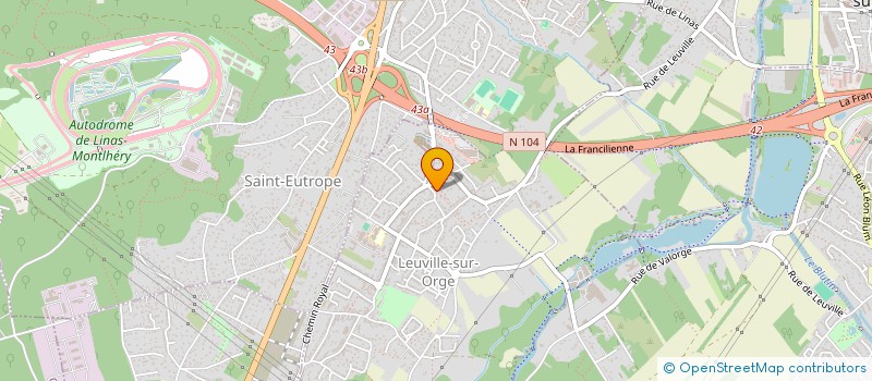 localisation de l'entreprise MONSIEUR FABRICE MATITI MBANGASI à LEUVILLE-SUR-ORGE