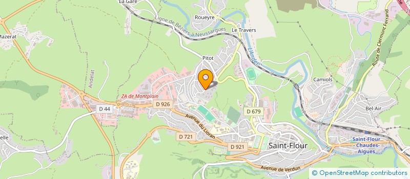 localisation de l'entreprise MONSIEUR FABRICE MAUBAILLY à SAINT-FLOUR