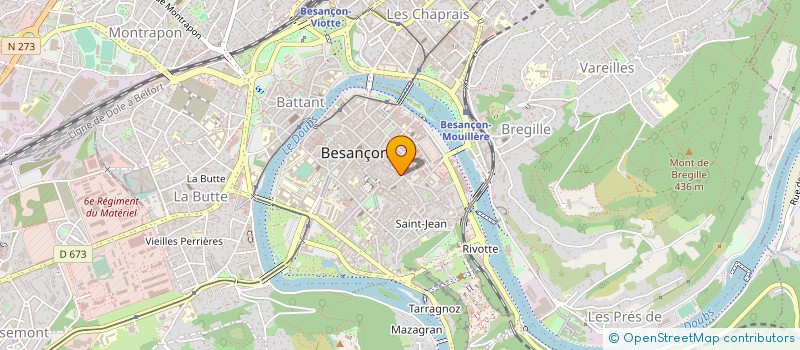 localisation de l'entreprise MONSIEUR FABRICE MAUCHAIN à BESANCON