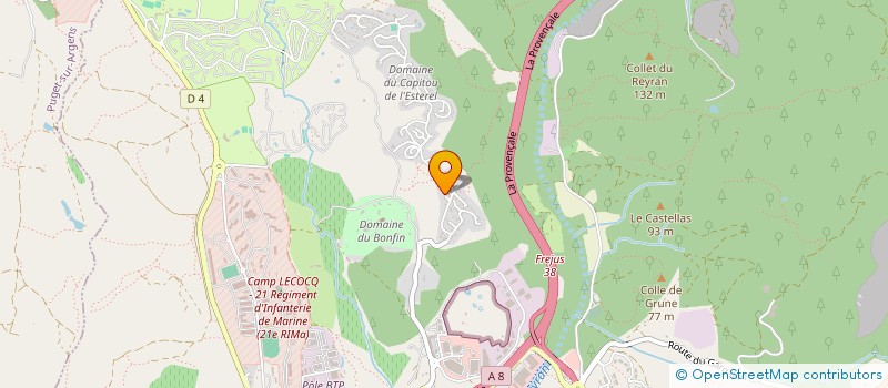 localisation de l'entreprise MONSIEUR FABRICE MAUDUIT à FREJUS