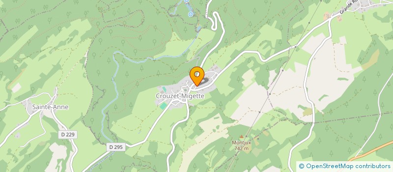 localisation de l'entreprise MONSIEUR FABRICE MAUMEJEAN  CROUZET-MIGETTE