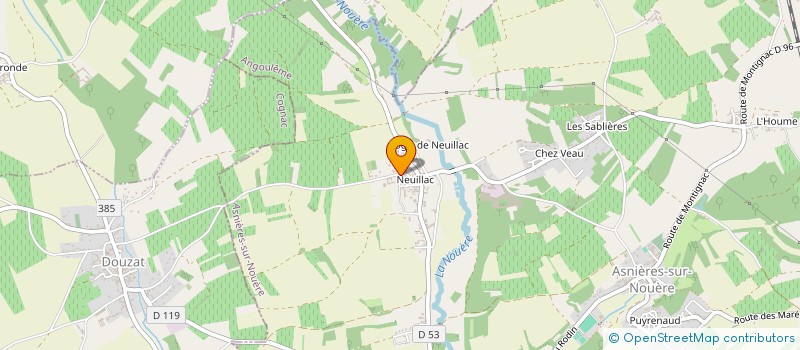 localisation de l'entreprise MONSIEUR FABRICE MAZZONI  ASNIERES-SUR-NOUERE